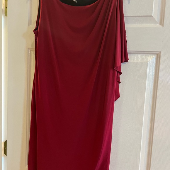 Enfocus Studio ruby red dress. So comfy yet dressy.  Excellent condition - Picture 3 of 6